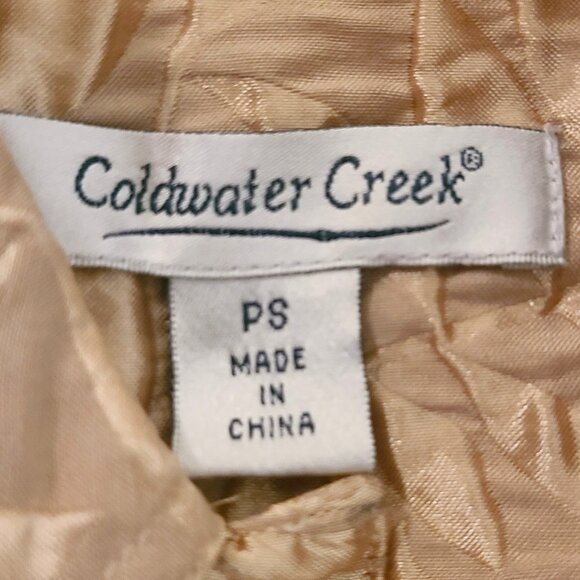 Coldwater Creek Gold Lightweight Short Dressy Jacket - Picture 8 of 8